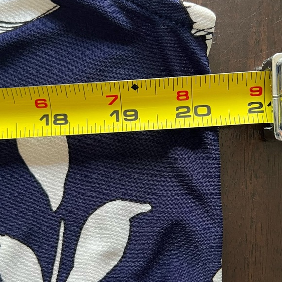 Anne Klein blue floral maxi dress size 14 - Picture 4 of 7
